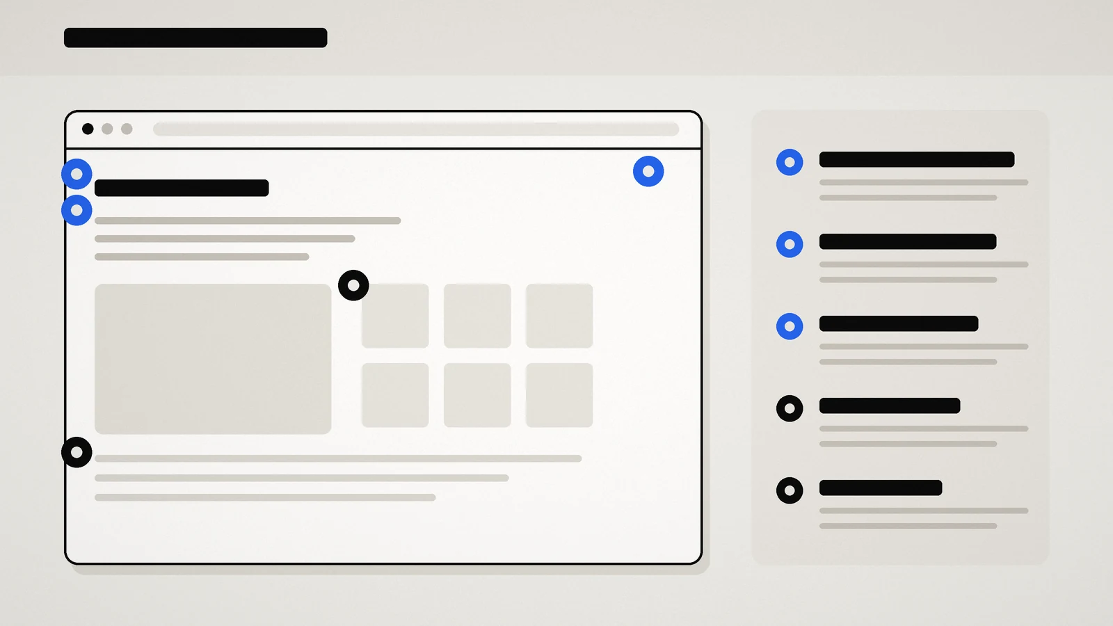 Les cinq zones à inspecter sur une page Shopify pendant un audit SEO