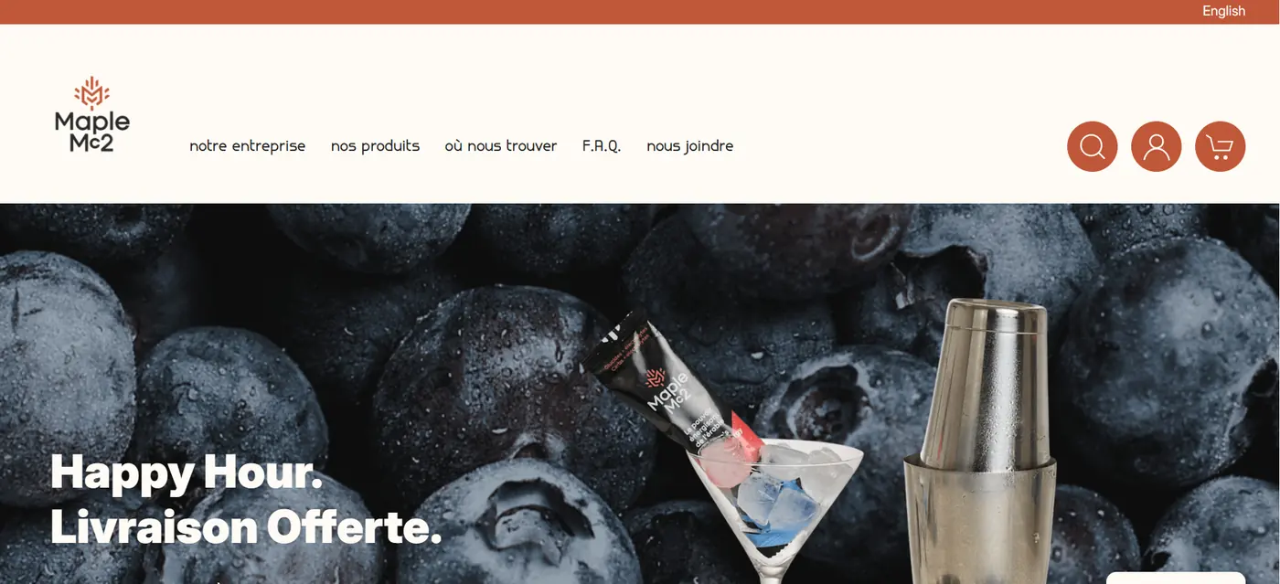Ancien accueil WooCommerce avec une banni&egrave;re promotionnelle
